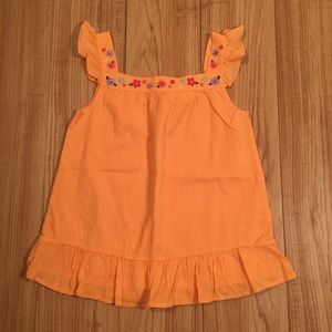 Gymboree tangerine ruffle tank- vintage Never worn